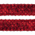 Тесьма с пайетками 3, шир. 35 мм/уп. 25+/-1 м, цвет красный - купить в Новороссийске. Цена: 1 308.30 руб.
